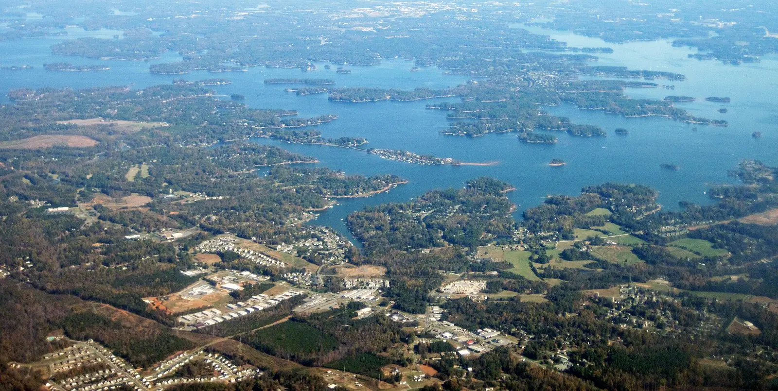 Lake Norman, the Catawba River reservoir on Huntersville's west side.