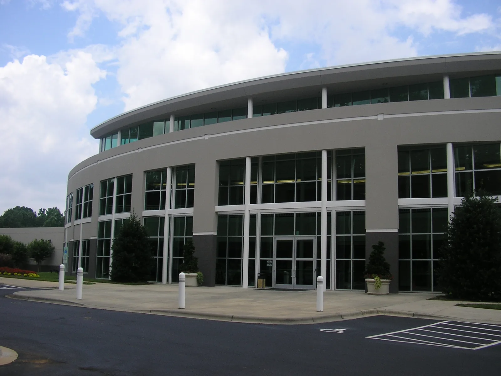The headquarters and visitor center of Joe Gibbs Racing in Huntersville